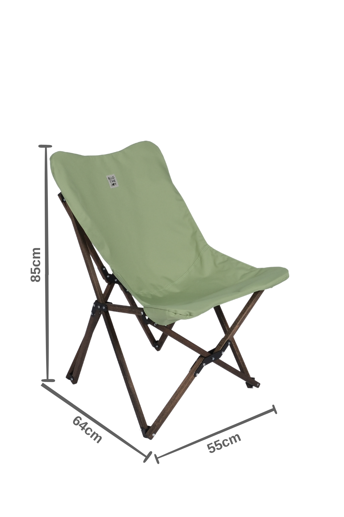 BAG THE JOY AHŞAP KATLANIR MASA SANDALYE SETİ – ANTRASİT – SU YEŞİLİ – 60*60*55cm