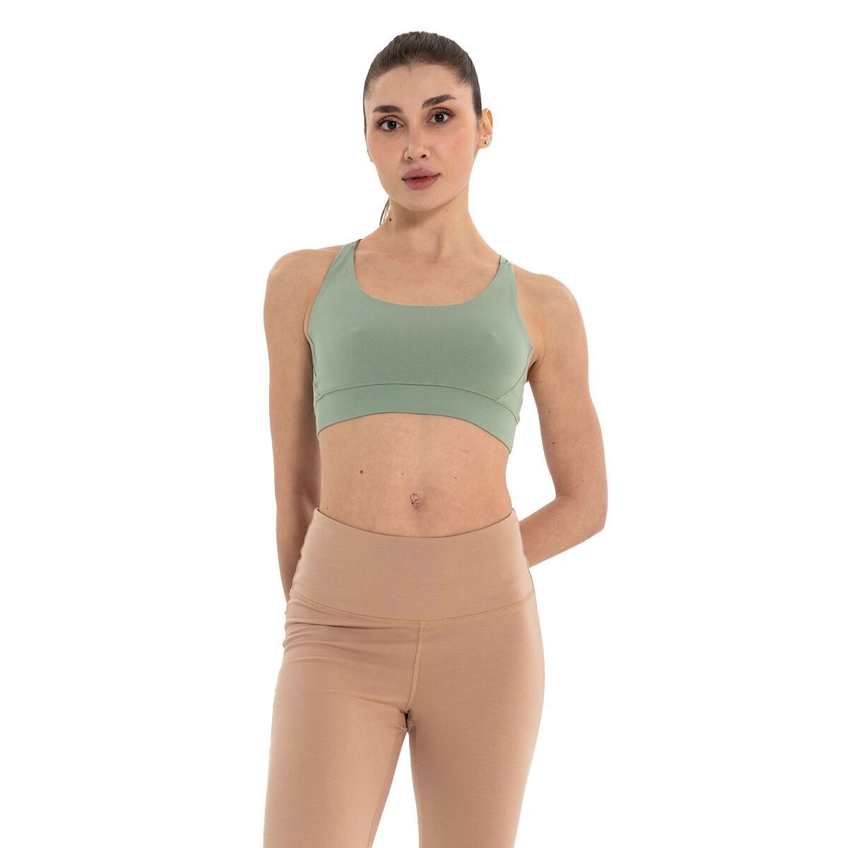 Inguz Çift Askılı Sırtı Çapraz Yoga Büstiyer