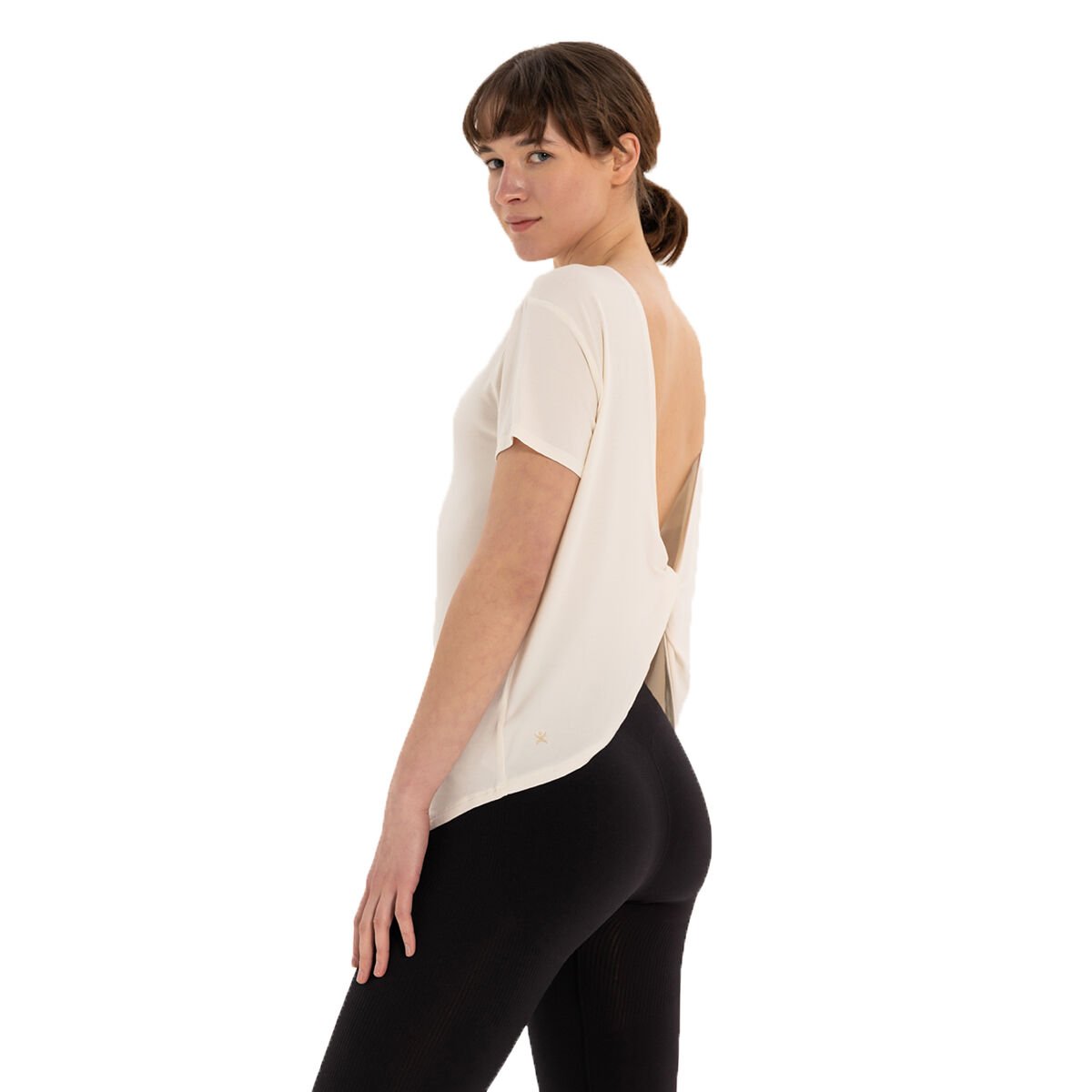 Inguz Sırt Detay Modal Yoga T-Shirt