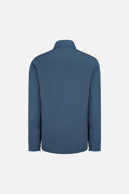 RELAXED FIT COTON ERKEK GOMLEK MAVI