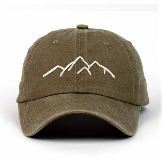 Mountain Nakışlı Yıkamalı Şapka