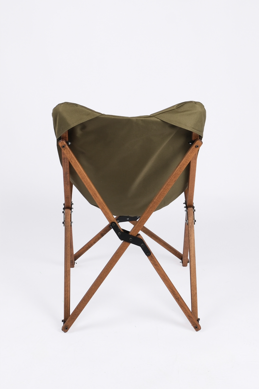 BAG THE JOY AHŞAP KATLANIR MASA SANDALYE SETİ – KAHVERENGİ – HAKİ – 50*50*50cm