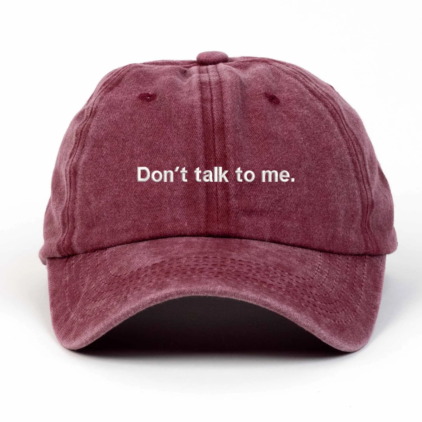 Don't talk to me Nakışlı Yıkamalı Şapka