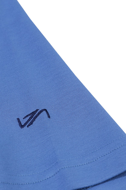 Vany Erkek Regular Fit Bisiklet Yaka T-Shirt Mavi