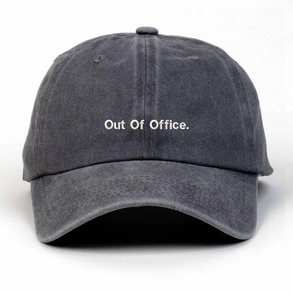 Out Off Office Nakışlı Yıkamalı Şapka