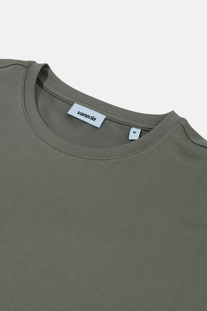 Vany Erkek Regular Fit Bisiklet Yaka T-Shirt Haki