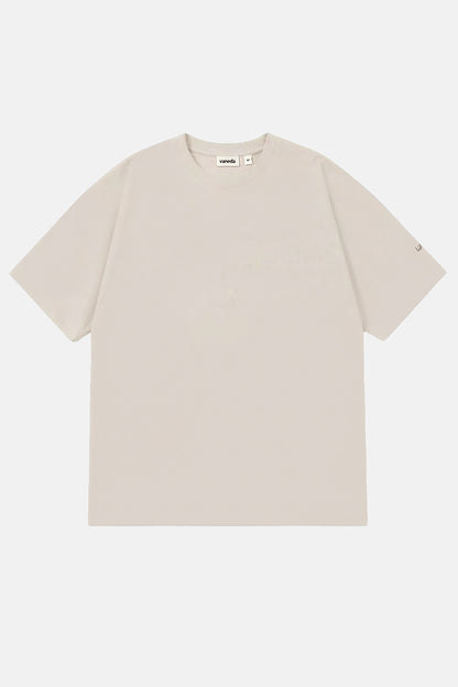 Vany Erkek Regular Fit Bisiklet Yaka T-Shirt Bej