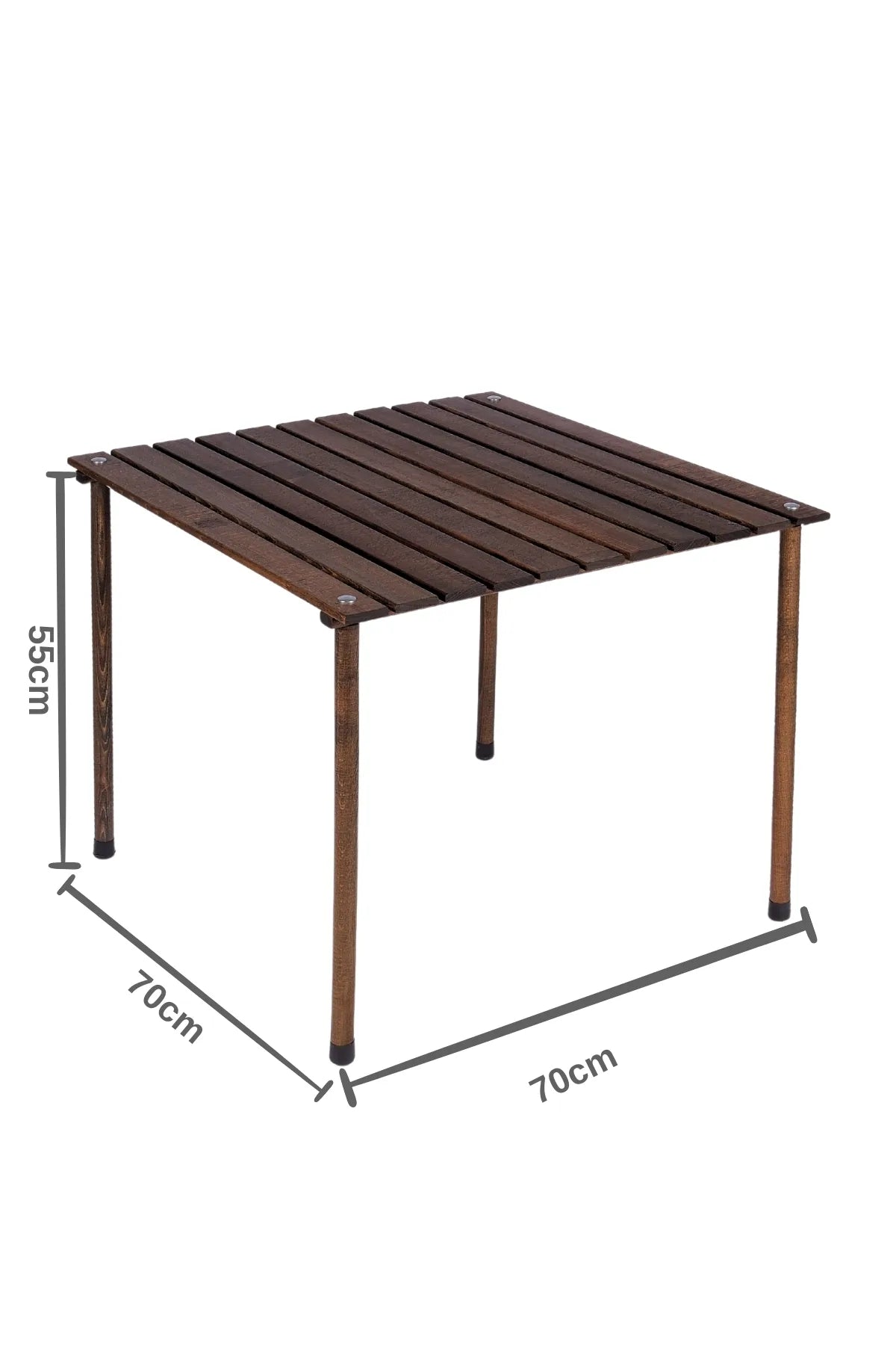 BAG THE JOY AHŞAP KATLANIR MASA SANDALYE SETİ – ANTRASİT – HAKİ – 60*60*55cm