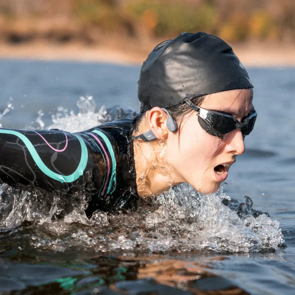 Shokz OpenSwim Pro Kemik İletimli MP3 Yüzme Kulaklığı Gri