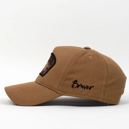 Braver Outdoors Nakışlı Şapka - Camel