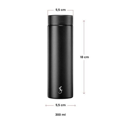 Lurch - Mini Termos 300 ml Granit Gri, Paslanmaz Çelik - Çift Cidarlı, Sızdırmaz - 270972