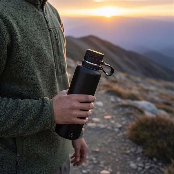 Lurch - “Outdoor” 1 L Mat Siyah, Paslanmaz Çelik Termos - Çift Cidarlı, Sızdırmaz - 270980
