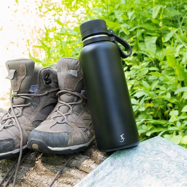 Lurch - “Outdoor” 1 L Mat Siyah, Paslanmaz Çelik Termos - Çift Cidarlı, Sızdırmaz - 270980