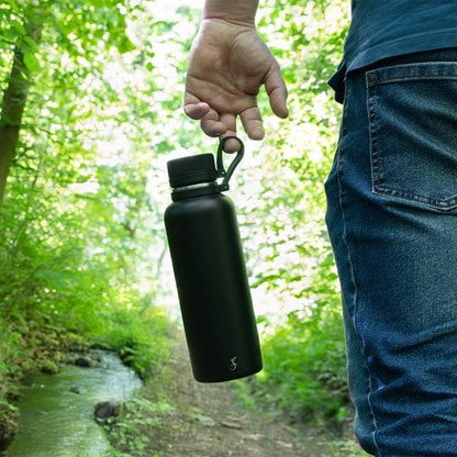 Lurch - “Outdoor” 1 L Mat Siyah, Paslanmaz Çelik Termos - Çift Cidarlı, Sızdırmaz - 270980