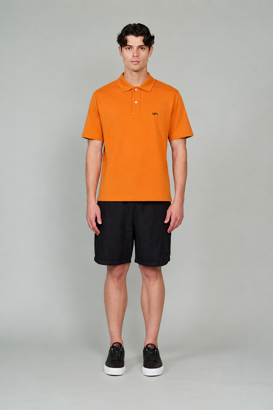 Polo Yaka T-Shirt Turuncu