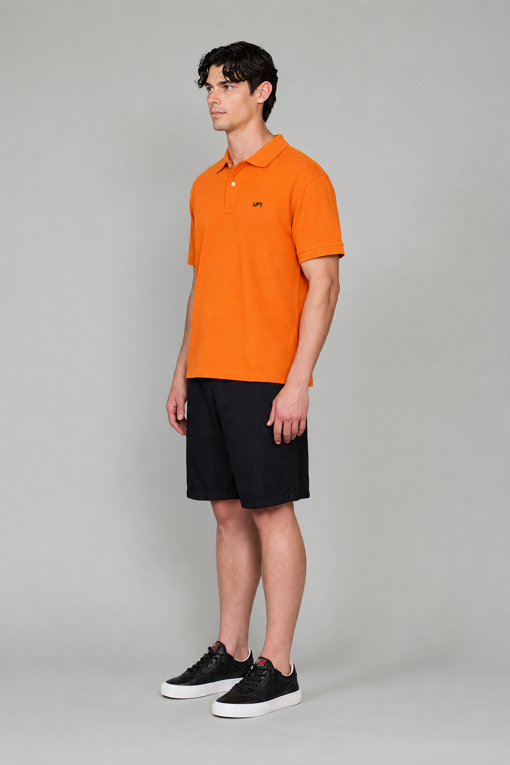 Polo Yaka T-Shirt Turuncu