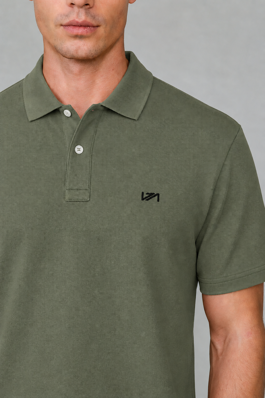 Polo Yaka T-Shirt Haki