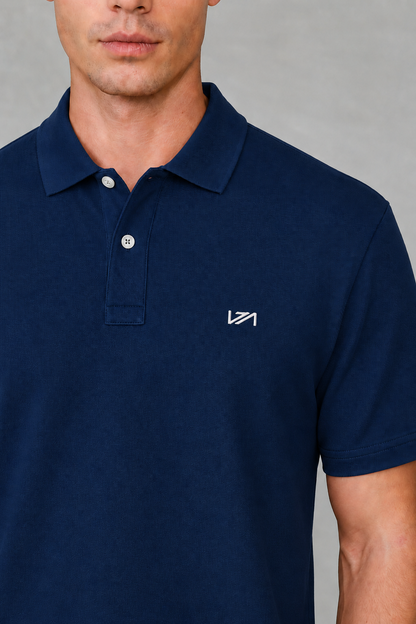 Polo Yaka T-Shirt Lacivert