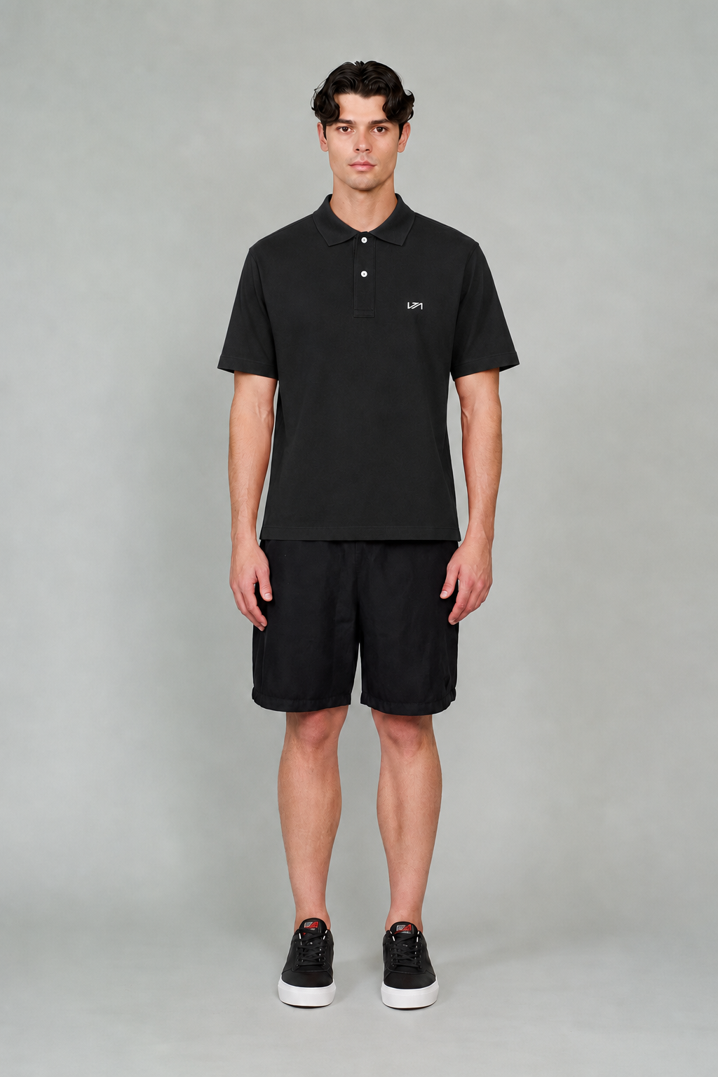 Polo Yaka T-Shirt Siyah