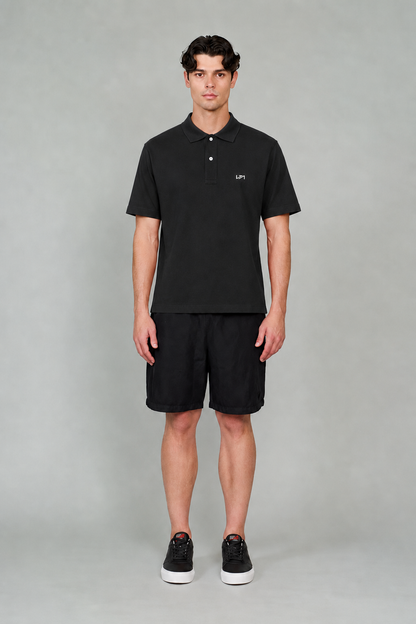 Polo Yaka T-Shirt Siyah