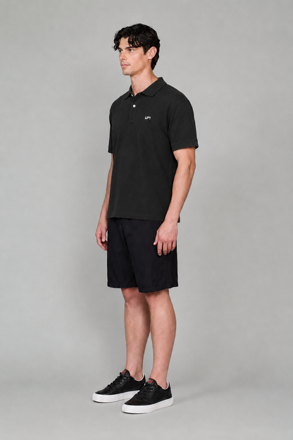 Polo Yaka T-Shirt Siyah
