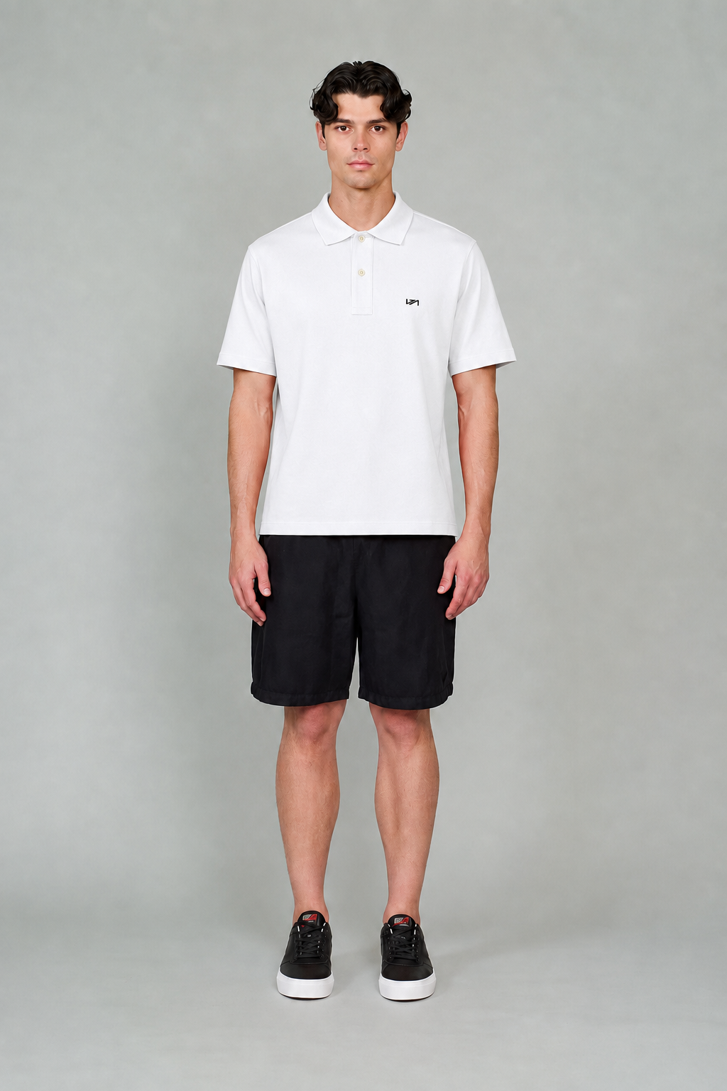 Polo Yaka T-Shirt Beyaz
