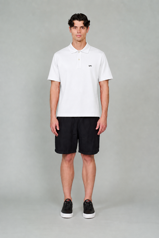 Polo Yaka T-Shirt Beyaz