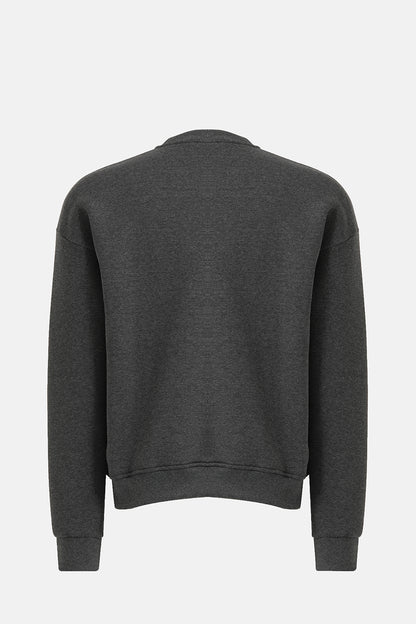 Bisiklet Yaka Oversized Fit Next Unisex Sweatshirt Antrasit