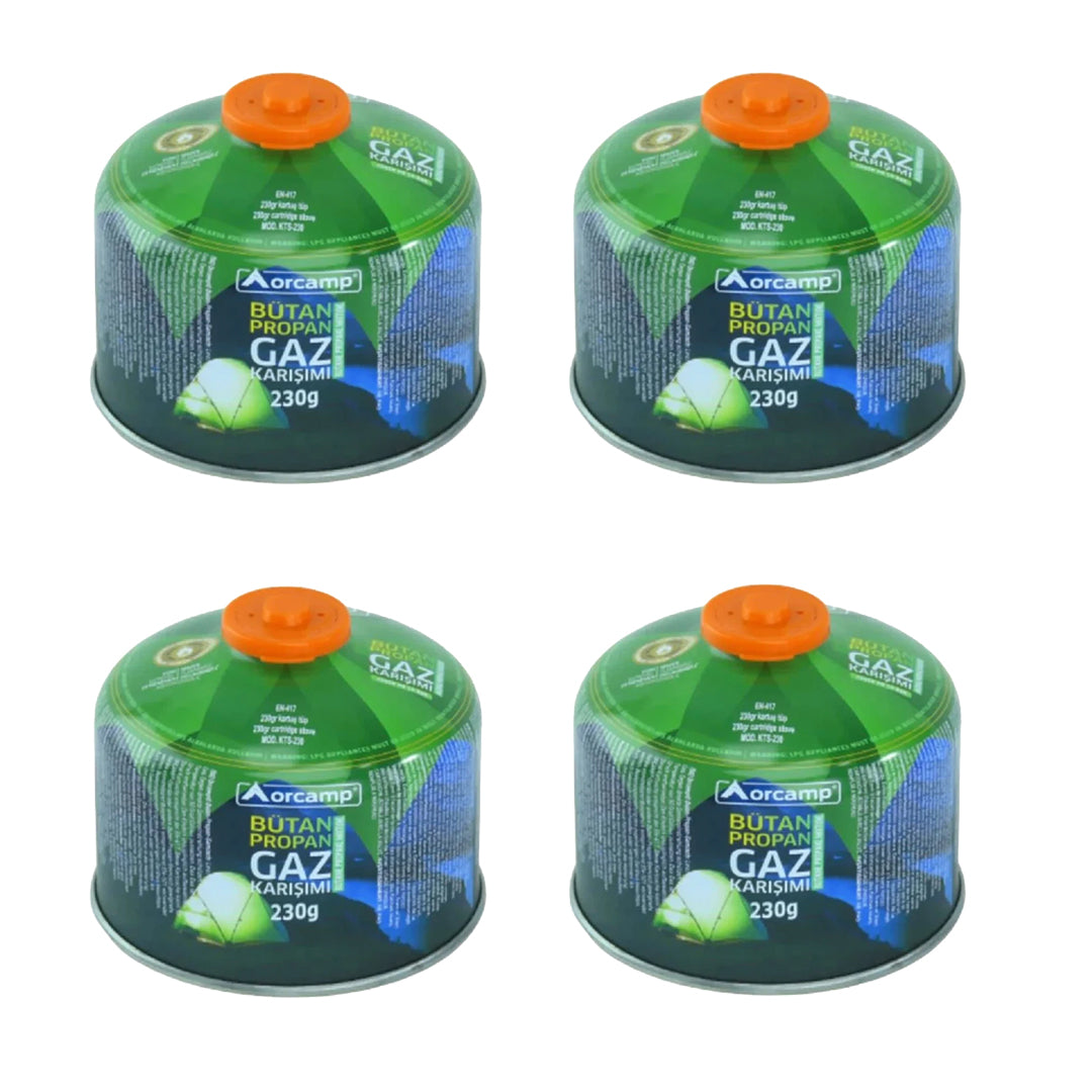 Orcamp 4'lü Paket 230 Gram Gaz Kartuşu