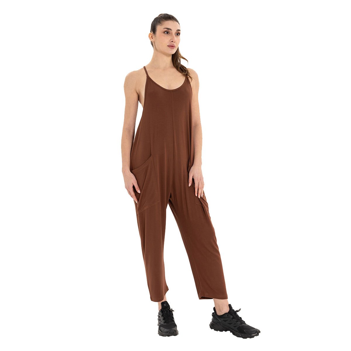 Inguz Cep Detay Yoga Şalvar Tulum
