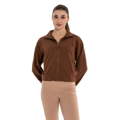 Inguz Dik Yaka Fermuarlı Sweatshirt