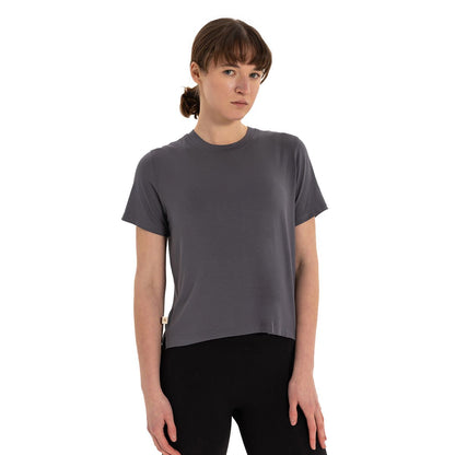 Inguz Modal Bisiklet Yaka Basic Yoga T-Shirt