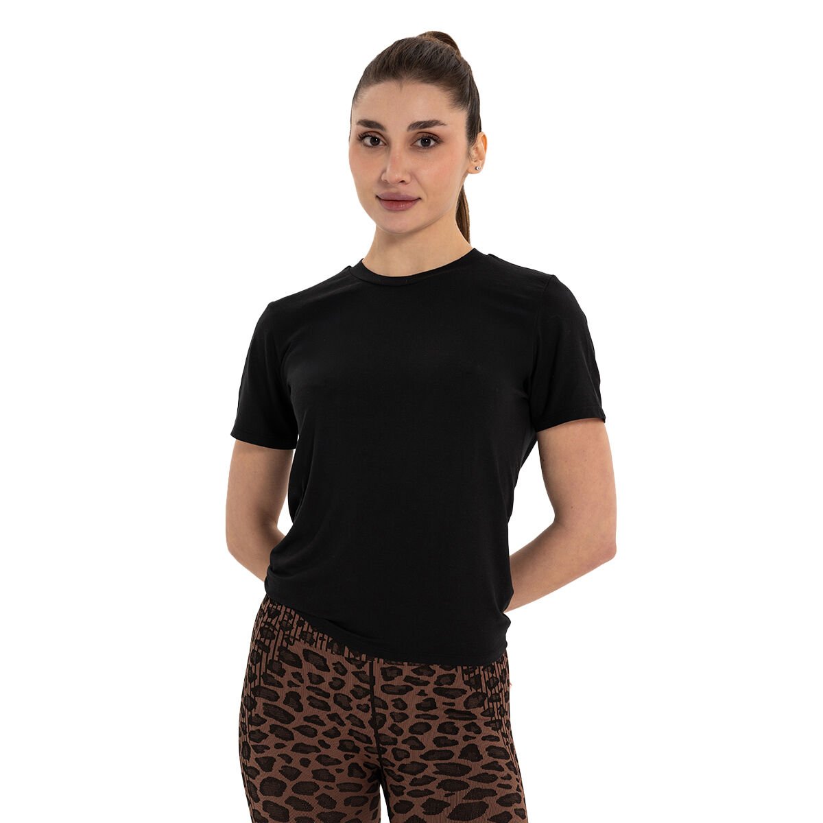 Inguz Sırt Bağlamalı Modal Yoga T-Shirt