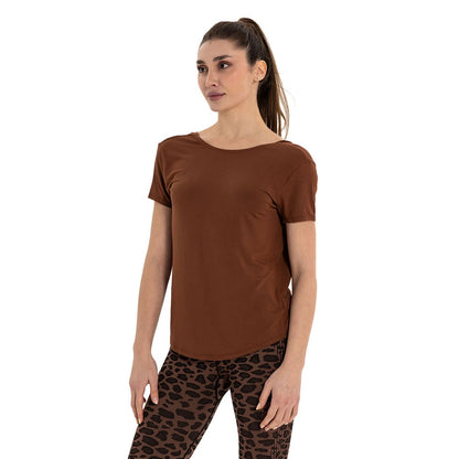 Inguz Sırt Detay Modal Yoga T-Shirt