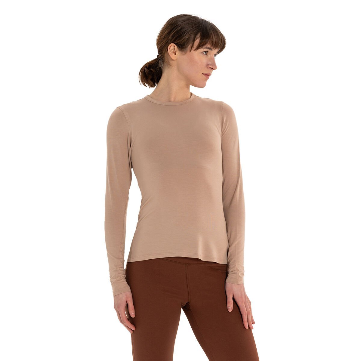 Inguz Uzun Kollu Basic Modal Yoga T-Shirt