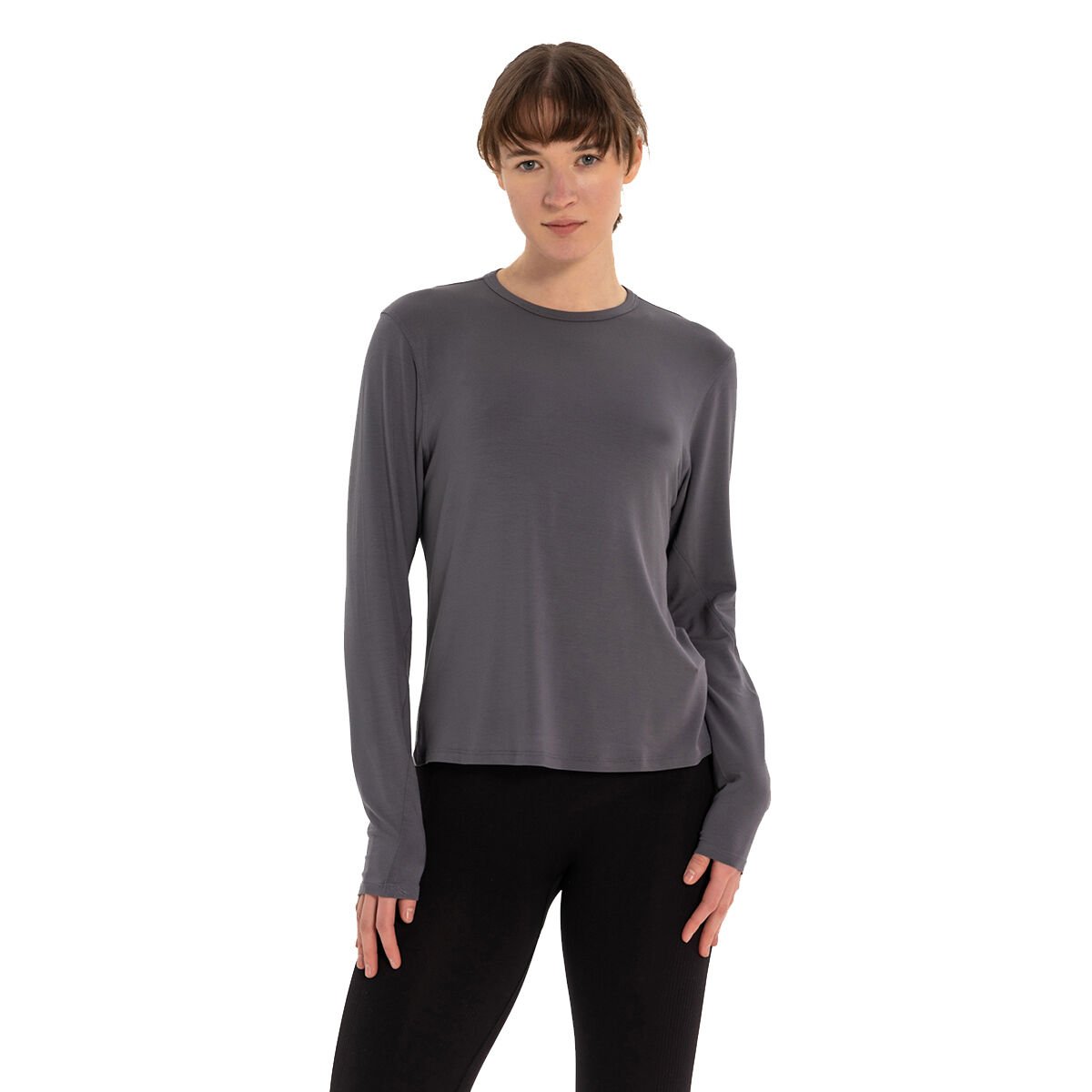 Inguz Uzun Kollu Basic Modal Yoga T-Shirt