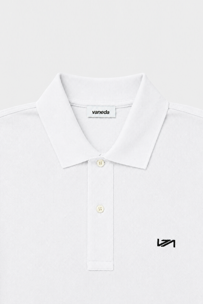 Polo Yaka T-Shirt Beyaz