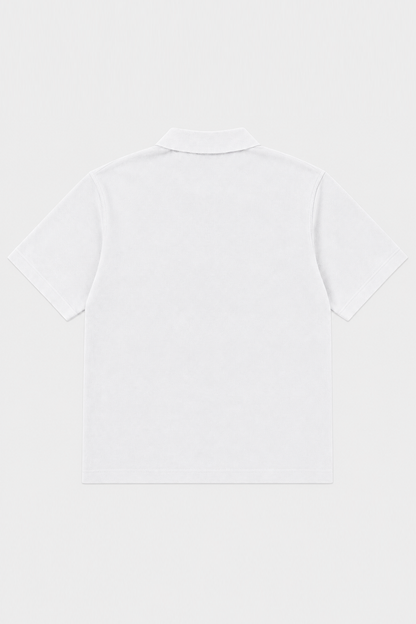 Polo Yaka T-Shirt Beyaz