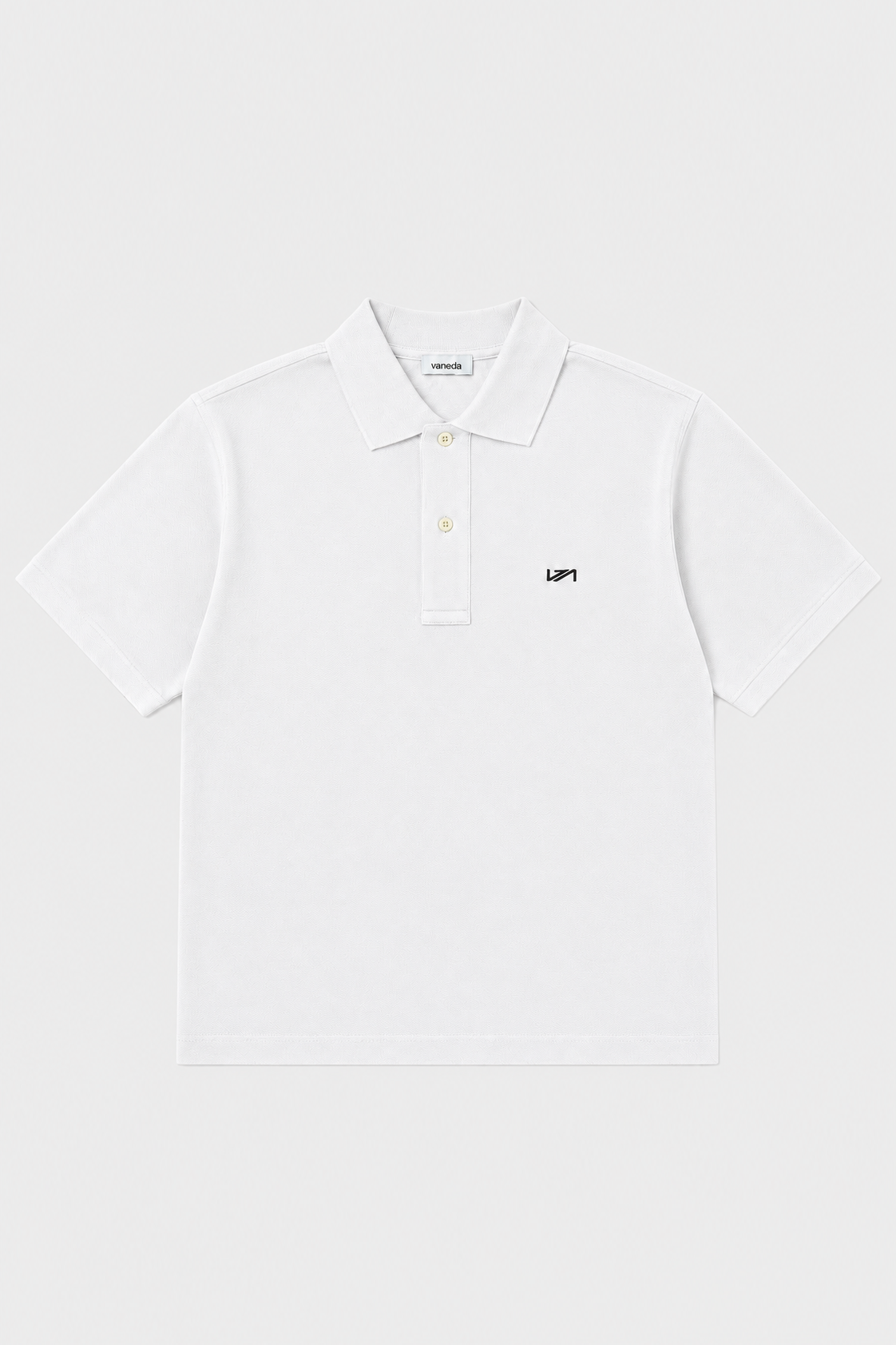Polo Yaka T-Shirt Beyaz
