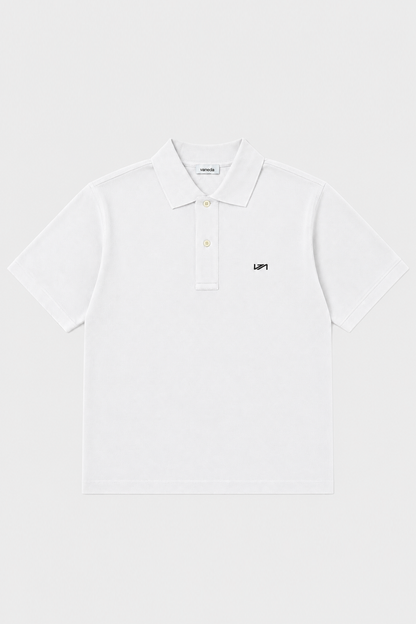 Polo Yaka T-Shirt Beyaz