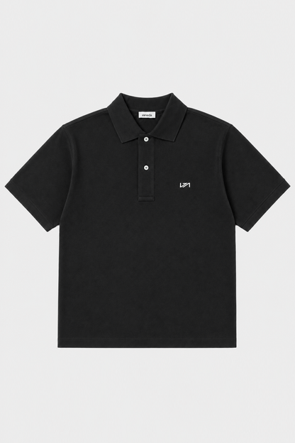 Polo Yaka T-Shirt Siyah