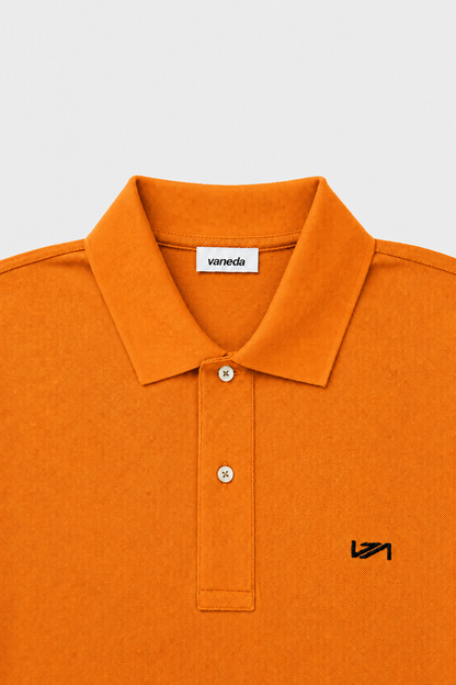 Polo Yaka T-Shirt Turuncu