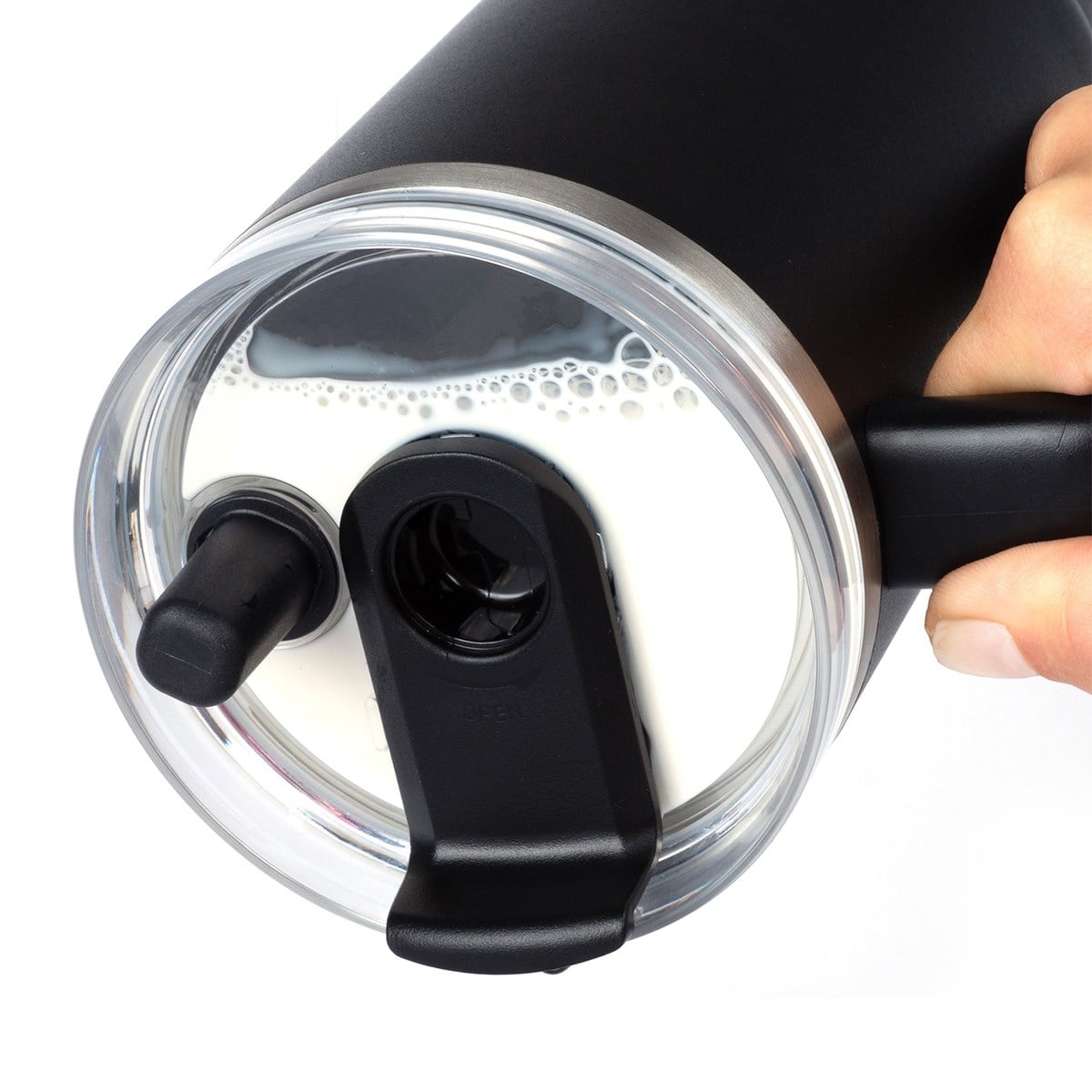 Lurch - “Big Cup” 0.8 L Lila, Paslanmaz Çelik Termos - Uzatılabilir Pipetli, Çift Cidarlı, Sızdırmaz - 270975