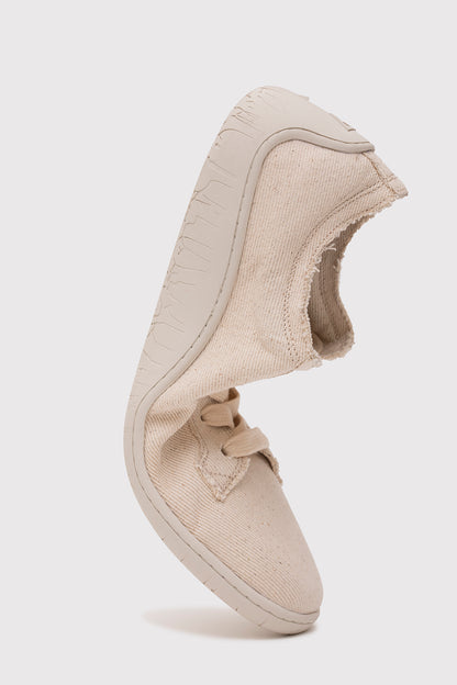 1383 V-Barefoot Comfort Keten Kadın Ayakkabı Bej