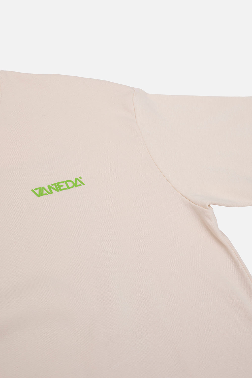 OVERSIZED FIT SIRT DESENLİ ERKEK TSHIRT EKRU