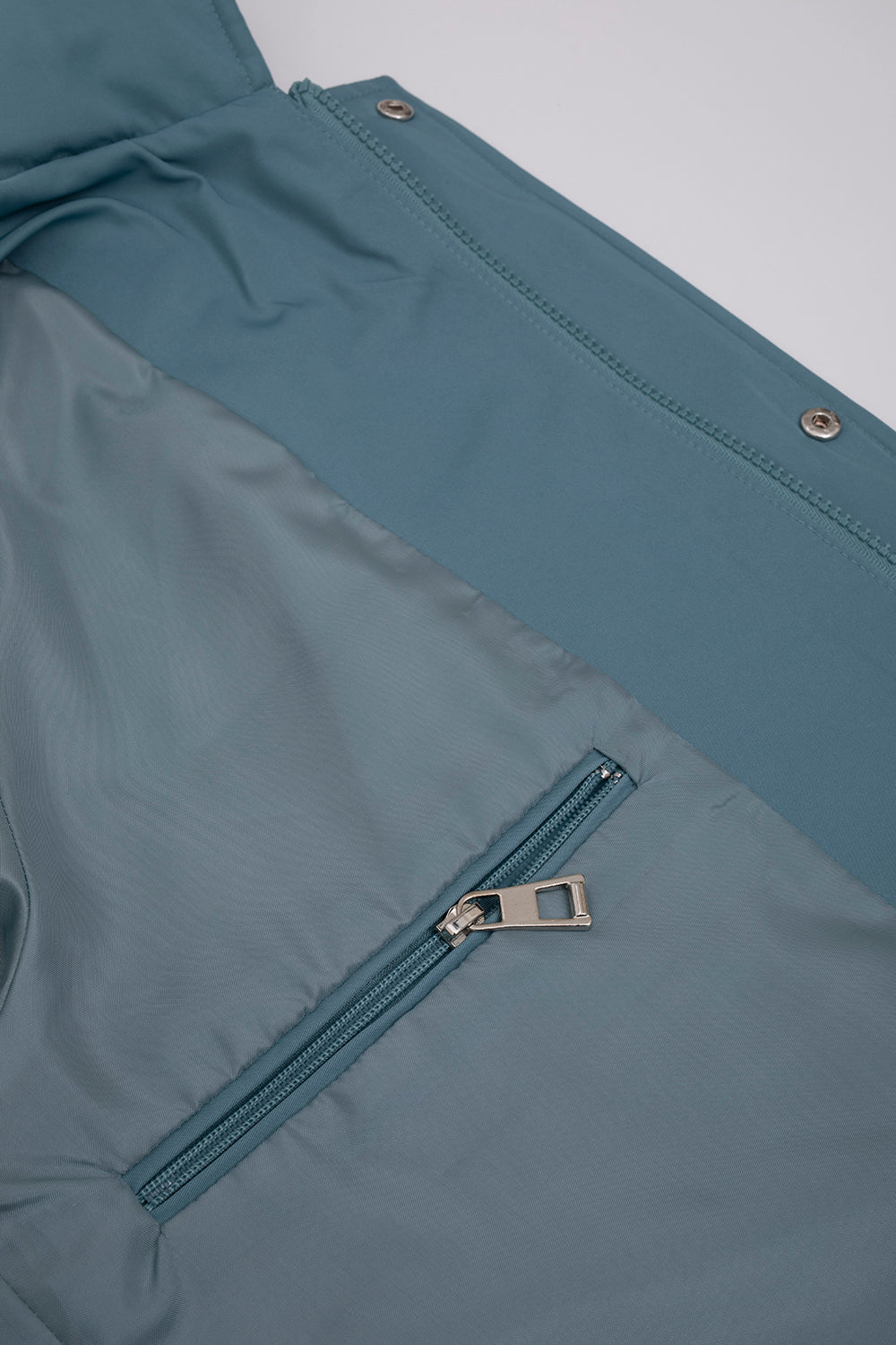 OVERSIZED SIRT DESEN BASKILI CEPLI PARDESU MAVI