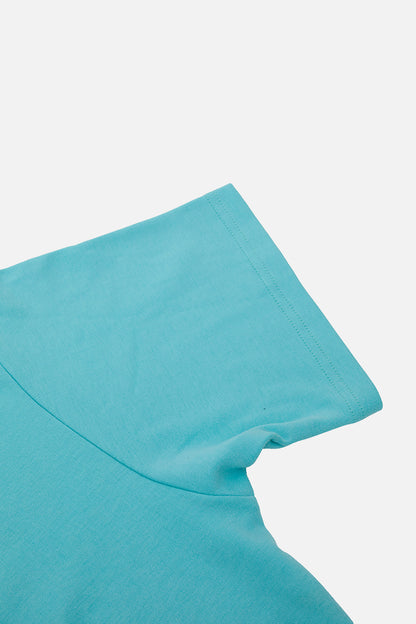OVERSIZED FIT VANEDA LOGO BASIC TSHIRT YESIL