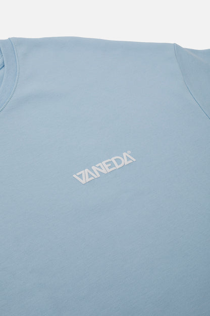 OVERSIZED FIT VANEDA LOGO BASIC TSHIRT MAVI
