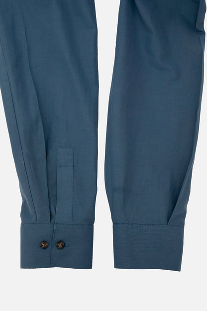 RELAXED FIT COTON ERKEK GOMLEK MAVI