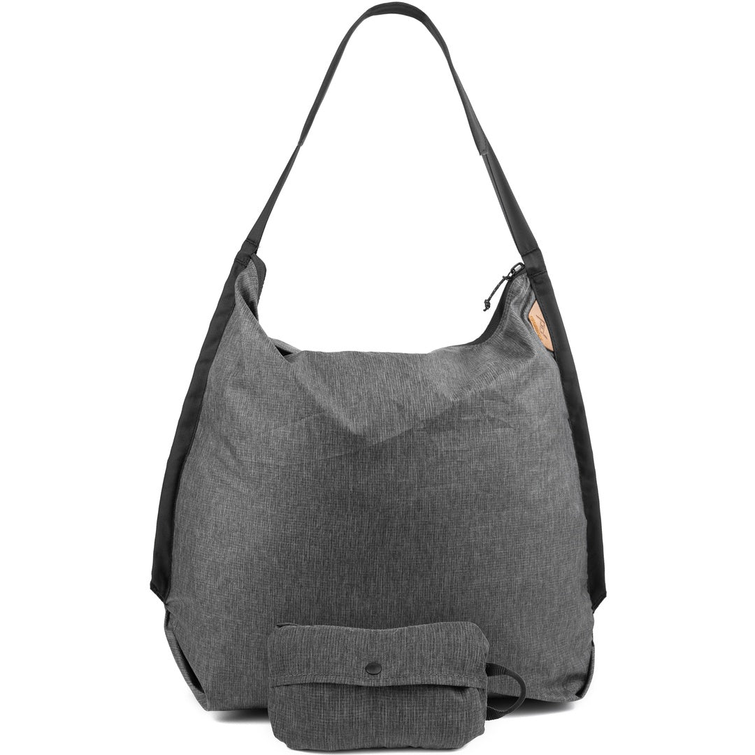 Packable Tote Katlanabilir Omuz Çantası - Charcoal
